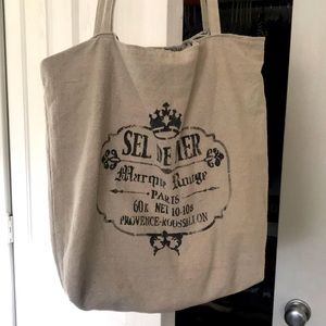 Boutique cotton-linen blend farmer’s market shopping tote